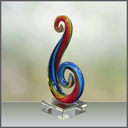 Curly Art Glass - Small