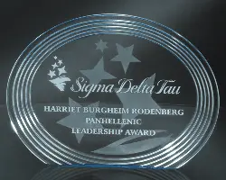 Acrylic Oval Grooved