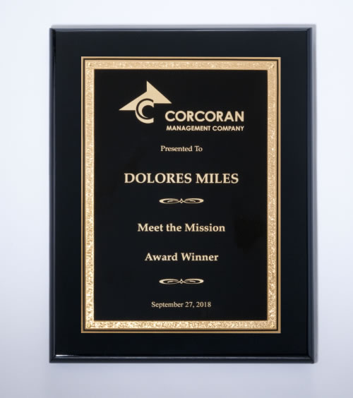 Black/Gold Florentine on Black