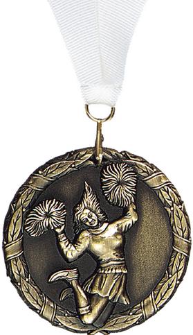 Cheerleader 3D Medal