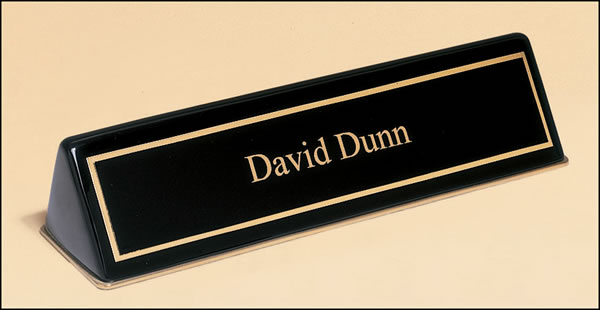 Name Plate Black