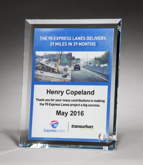 Sublimated Glass Award