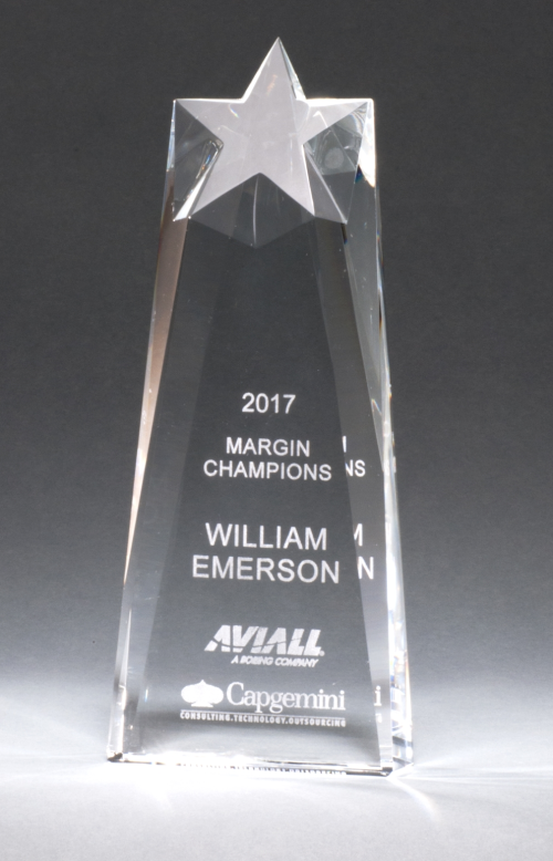 Crystal Carved Star Award