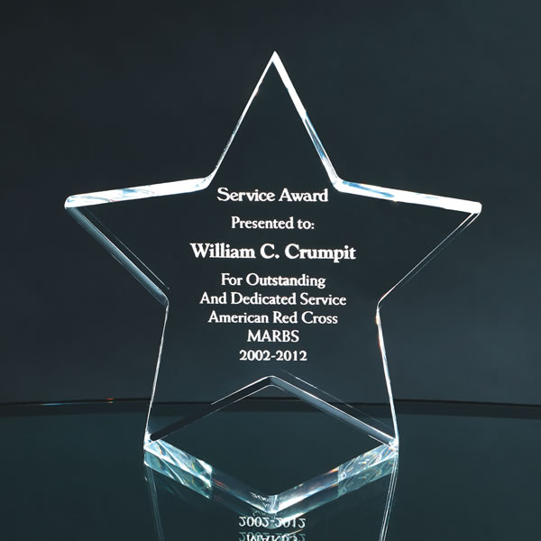 Acrylic Star Paperweight