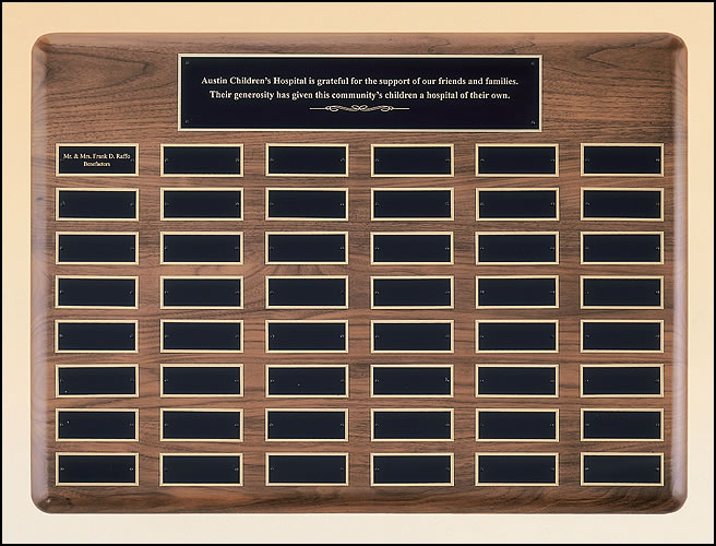 Walnut Perpetual Plaque (P3940)