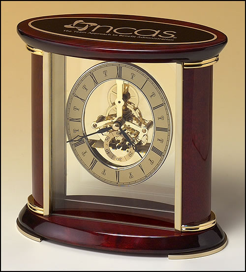 Skeleton Clock w/ Rosewood