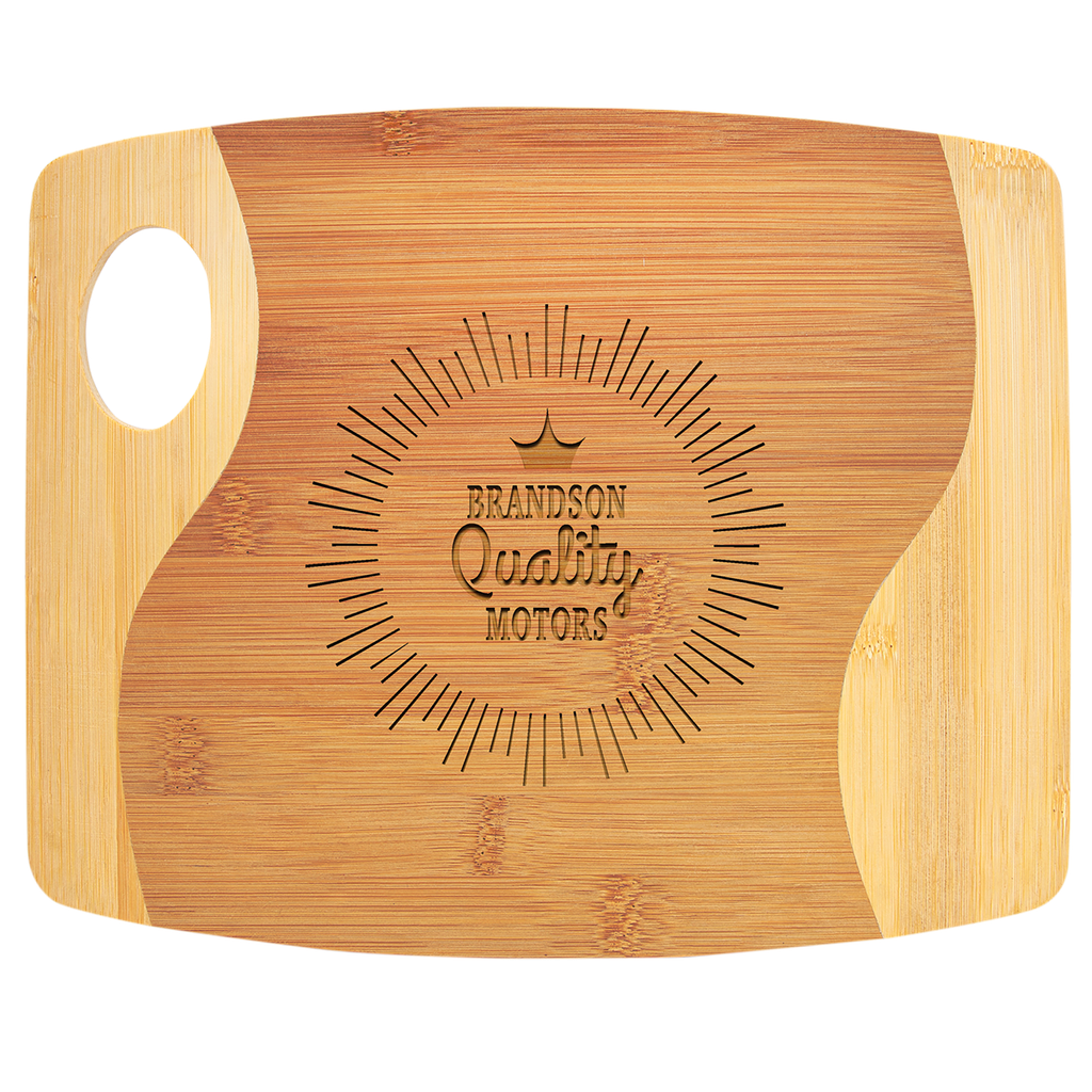 Two Tone Cutting Board w/ Handle
