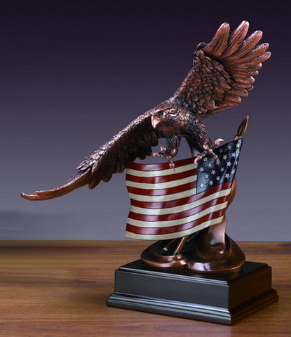 Eagle w/ American Flag