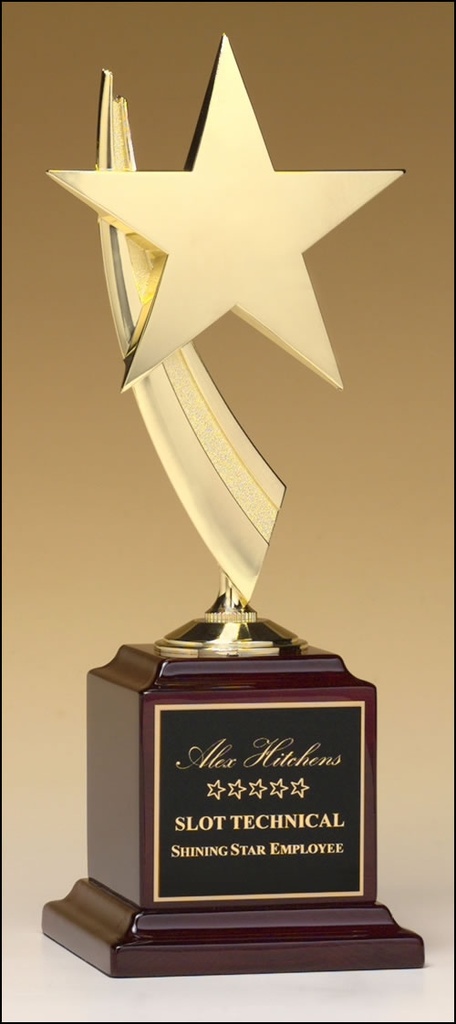 Gold Cast Star Trophy