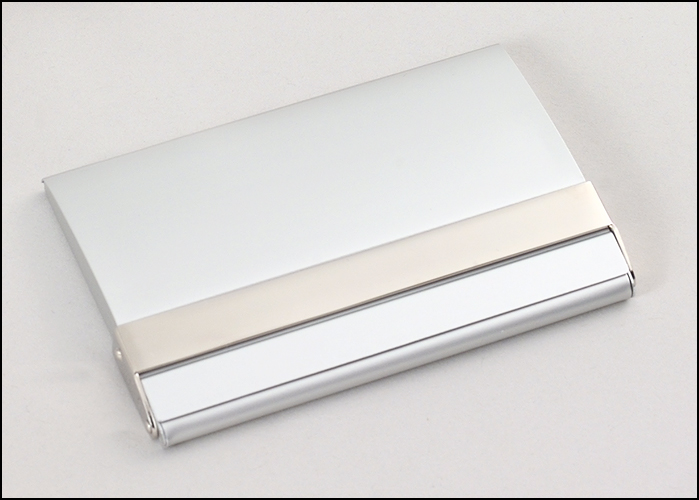 Matte Silver Card Case