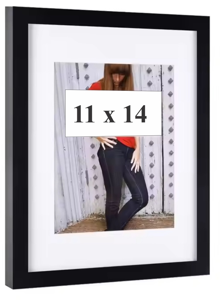 Black Frame w/ White Matte