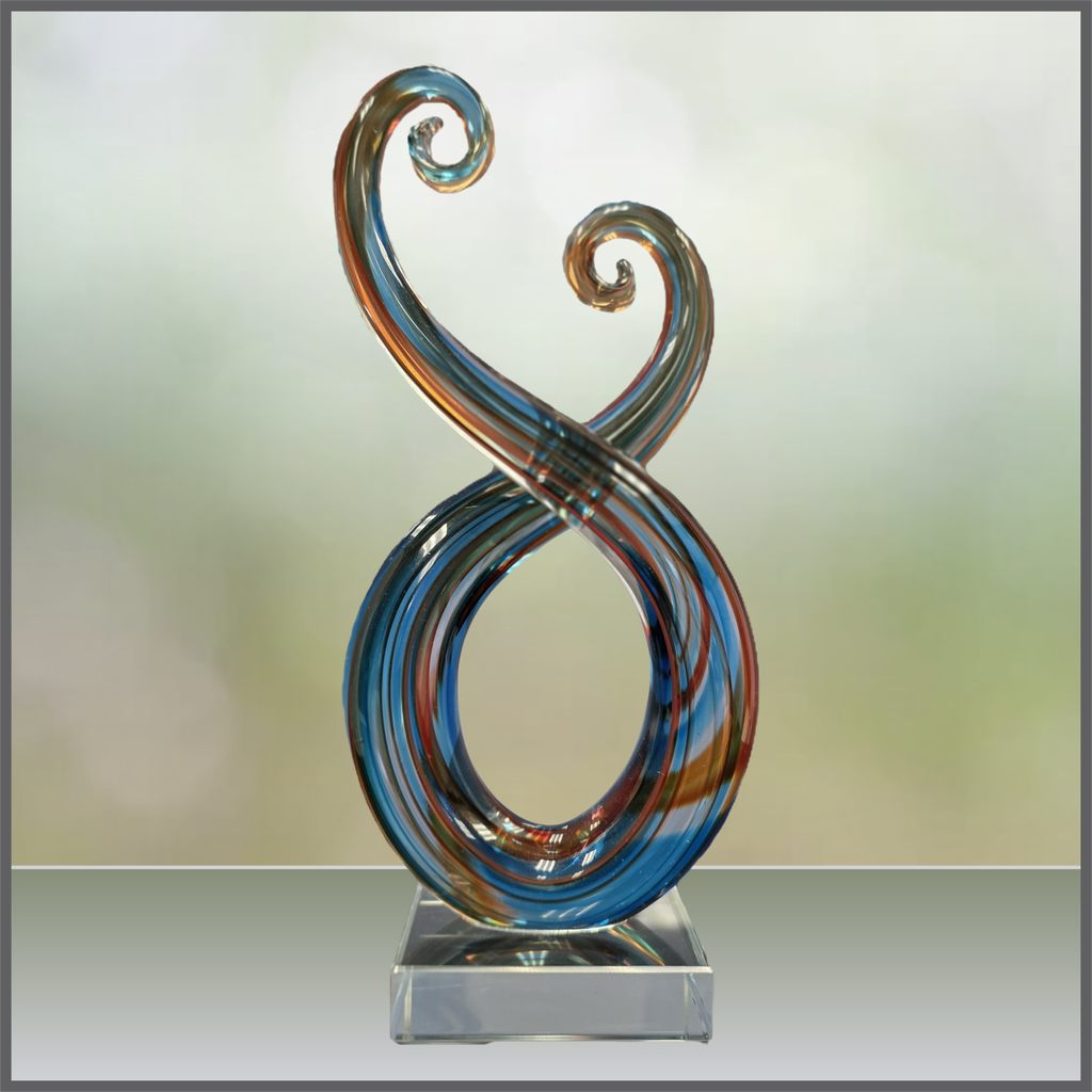 Curly Art Glass - Large