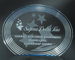 Acrylic Oval Grooved