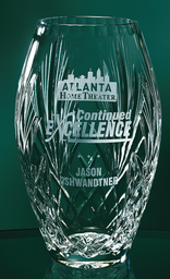 [OC-116] Crystal Barrel Vase