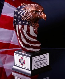 [EC-405] Eagle Head w/ Flag