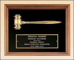 [PG2440] Gavel Frame Plaque