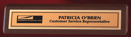 Name Plate Walnut