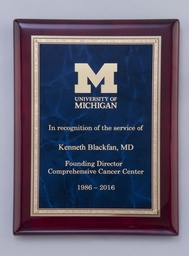 Sapphire Rosewood Plaque