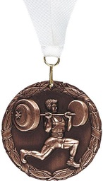 Weight Lifting 3D Medal