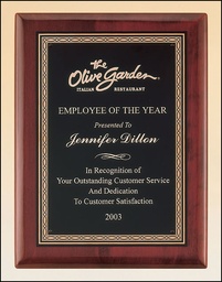 Rosewood Plaque w/ Braided Border