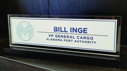 [DP210B] ​Black Slide-in Nameplate