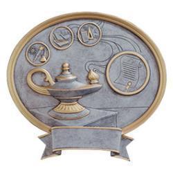 54363GS - Lamp of Learning Resin Plate