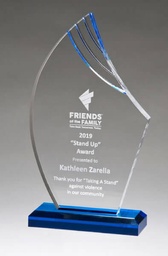 Flame Acrylic-Blue Accents