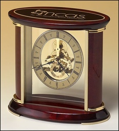 [BC523] Skeleton Clock w/ Rosewood