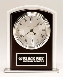 [BC965] Wood Accent Glass Clock