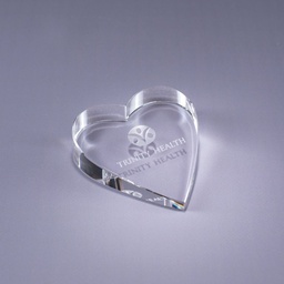 [609] Crystal Heart Paperweight