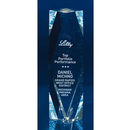 Faceted Optic Crystal Tower