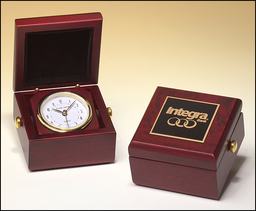 [BC948] Mahogany Finished Box Clock