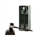 [DSM] Ebony Finish Gavel Set