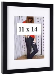 [YBPF1114] Black Frame w/ White Matte